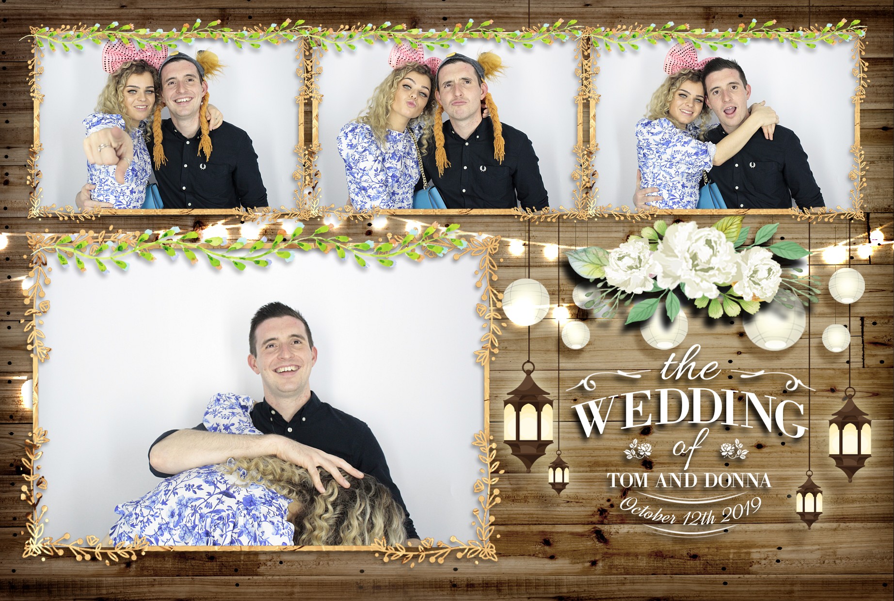 Tom & Donna's Wedding  | View more photos from the event at gallery.myphotoboothexperience.co.uk/u/MyPhotoBoothExperienceLtd/Tom-Donnas-Wedding